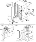 CABINET PARTS Diagram and Parts List for SRDE27S3E P1190602W E Amana Refrigerator