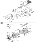 ICE BUCKET AUGER AND ICE MAKER PARTS Diagram and Parts List for SRDE27S3E P1190602W E Amana Refrigerator