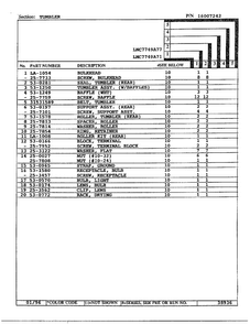 Tumbler Page 2 Diagram and Parts List for LNC7749A77  Maytag Dryer