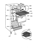FZ COMPARTMENT Diagram and Parts List for ESUF15JW P1179619W Amana Freezer