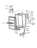 FZ DOOR Diagram and Parts List for ESUF15JW P1179619W Amana Freezer