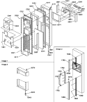 FZ DOOR Diagram and Parts List for SXD25S2E P1190421W E Amana Refrigerator