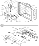 ICE & WATER CAVITY & ELEC BRKT ASSY Diagram and Parts List for SXD25S2E P1190421W E Amana Refrigerator