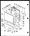 Page 2 Diagram and Parts List for DU5000 P7712005W Amana Dishwasher