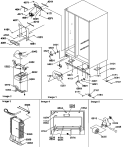 DRAIN SYSTEM, ROLLERS, AND EVAP ASSY Diagram and Parts List for SXD25S2E P1190421W E Amana Refrigerator