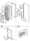REF DOOR AND ACCESSORIES Diagram and Parts List for SSD21SW P1193908W W Amana Refrigerator