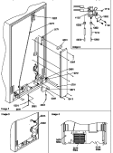 CABINET BACK Diagram and Parts List for SSD21SW P1193908W W Amana Refrigerator