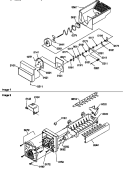 ICE BUCKET AUGER AND ICE MAKER PARTS Diagram and Parts List for SSD21SW P1193908W W Amana Refrigerator