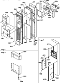 FZ DOOR Diagram and Parts List for SXD20TL P1302901W L Amana Refrigerator