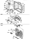ICE & WATER CAV / ELEC BRKT / & TOE GRILLE Diagram and Parts List for SXD20TL P1302901W L Amana Refrigerator