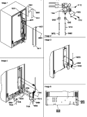 CABINET BACK Diagram and Parts List for SXD20TL P1302901W L Amana Refrigerator