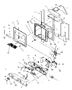 Ice And Water Cavity Diagram and Parts List for GSDE3201SW-P1190901WW  Amana Refrigerator