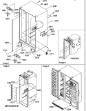 CABINET PARTS AND TOE GRILLE Diagram and Parts List for SR20TW P1190102W W Amana Refrigerator