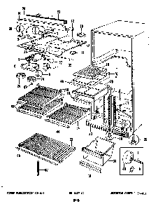 Fresh Food Compartment Diagram and Parts List for RB17CN-2AF 4C69A Magic Chef Refrigerator