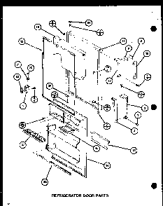 Section 30 Diagram and Parts List for CIC-4-P7621302W  Amana Refrigerator