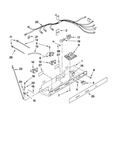 Control Parts Diagram and Parts List for MSF22C2EXM01  Maytag Refrigerator