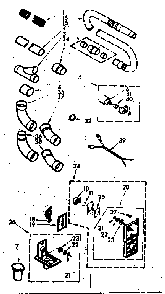 Installation Parts Diagram and Parts List for 1164052090  Kenmore Central Vacuum