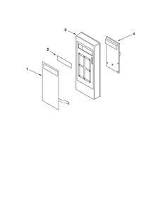 Microwave Control Panel Parts Diagram and Parts List for AMC6158BCB10  Jenn-Air Microwave