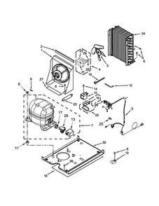 Unit Parts Diagram and Parts List for JIM158XYCX1  Jenn-Air Ice Maker