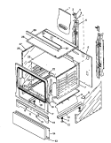 CABINET ASSY Diagram and Parts List for SNP26ZZ0 P1143184N W Amana Cooktop