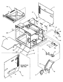 CHASSIS ASSY PARTS Diagram and Parts List for URC517MP P1191102M Amana Microwave