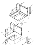 CHASSIS ASSY PARTS Diagram and Parts List for URC517MP P1191102M Amana Microwave