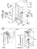 CABINET PARTS Diagram and Parts List for SBDX520SW P1185104W W Amana Refrigerator