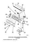 GRAPHIC PANEL, CTRL MTG PLATE AND CTRLS Diagram and Parts List for LW6123LM PLW6123LM A Amana Washer