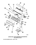 GRAPHIC PANEL, CTRL MTG PLATE AND CTRLS Diagram and Parts List for LW6123LM PLW6123LM A Amana Washer