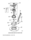 BRG HSG / BRAKE PULLEY & PIVOT DOME Diagram and Parts List for LW6123LM PLW6123LM A Amana Washer