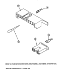 MIXING VALVE & MOTOR CONN BLOCKS, TERM Diagram and Parts List for LW6123LM PLW6123LM A Amana Washer