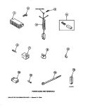 POWER CORD AND TERMINALS Diagram and Parts List for LW6123LM PLW6123LM A Amana Washer