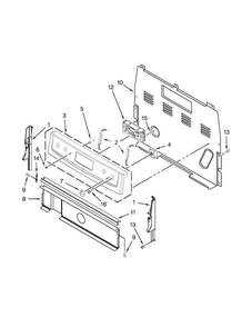 Control Panel Parts Diagram and Parts List for ACR4303MEW0  Amana Range