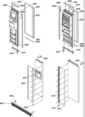 HANDLES, TRIM, AND TOE GRILLE KITS Diagram and Parts List for SB520SW P1185003W W Amana Refrigerator