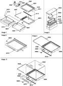 SHELVES, DELI, AND CRISPER ASSEMBLIES Diagram and Parts List for SB520SW P1185003W W Amana Refrigerator