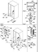 DRAIN SYSTEM, ROLLERS, AND EVAP ASSY Diagram and Parts List for SB520SW P1185003W W Amana Refrigerator