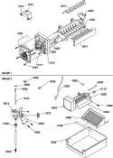 ICE MAKER PARTS AND ADD ON ICE MAKER KIT Diagram and Parts List for SB520SW P1185003W W Amana Refrigerator