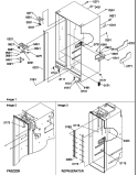 CABINET PARTS Diagram and Parts List for SBDE520SW P1185202W W Amana Refrigerator