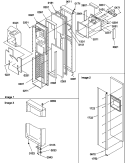 FZ DOOR Diagram and Parts List for SRDE327S3E P1307101W E Amana Refrigerator
