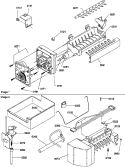 ICE MAKER ASSEMBLIES AND PARTS Diagram and Parts List for THI21TL P1302602W L Amana Refrigerator