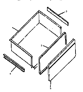 Storage Drawer Diagram and Parts List for ARR633W-P1157905SW  Amana Range