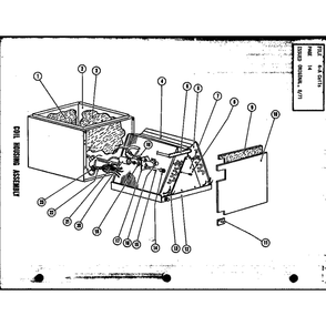 Coil Housing Assembly Diagram and Parts List for EA29X P58197-5C Amana Air Conditioner