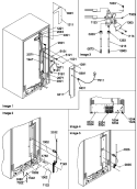 CABINET BACK Diagram and Parts List for SRD325S5W P1199402W W Amana Refrigerator