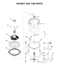 Part Location Diagram of W10746352 Whirlpool HARNS-WIRE