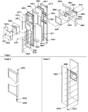 FZ DOOR Diagram and Parts List for SRD520SL P1186302W L Amana Refrigerator