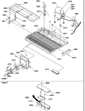MACHINE COMPARTMENT Diagram and Parts List for SRD27S4E P1190306W E Amana Refrigerator
