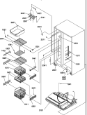 FZ SHELVES AND LIGHTS Diagram and Parts List for SR520SW P1183002W W Amana Refrigerator