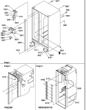 CABINET PARTS Diagram and Parts List for SG521SBL P1197002W L Amana Refrigerator