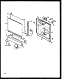 Page 4 Diagram and Parts List for DU5000B P1173702W Amana Dishwasher