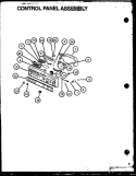 CONTROL PANEL ASSY Diagram and Parts List for DDW650WW P1139736N W Amana Dishwasher